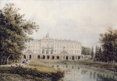 View of the Great Palace of Strelna near St. Petersburg by Yegor Yegorovich Meier